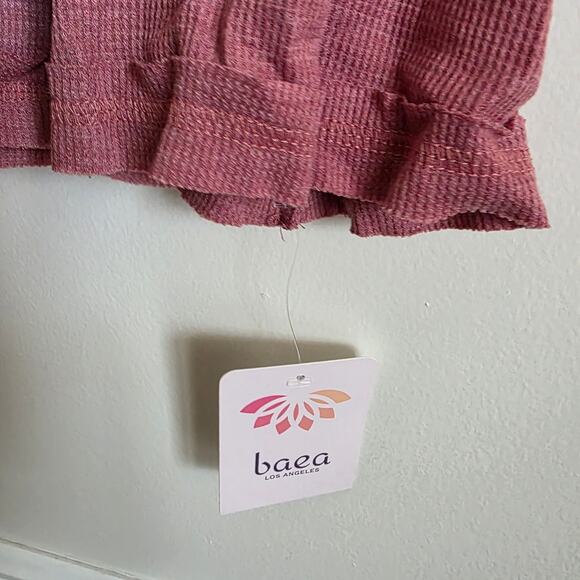 NEW dusty rose long sleeve top waffle knit size XL - Picture 4 of 5